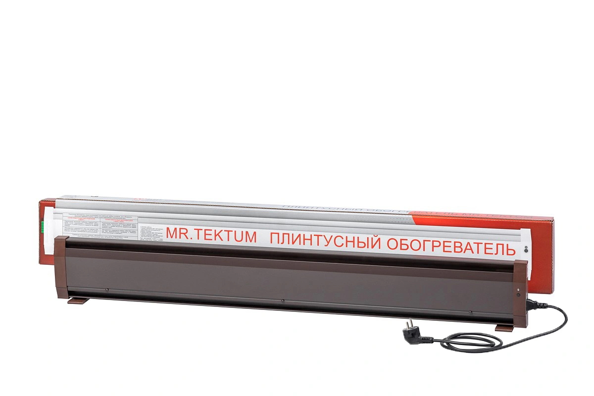 Фото товара Теплый плинтус электрический Mr.Tektum Smart Line 1.1м (белый, коричневый). Изображение №3